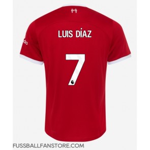 Liverpool Luis Diaz #7 Replik Heimtrikot 2023-24 Kurzarm